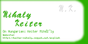 mihaly keiter business card